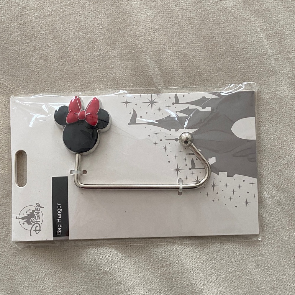 Disney Minnie Mouse Black and Red Bag Hook